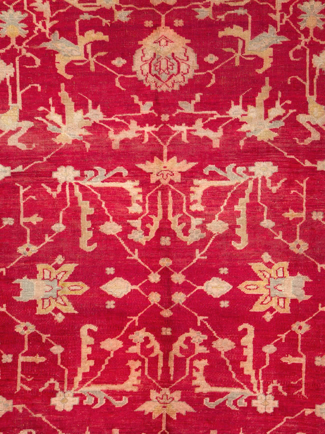 Antique Turkish Oushak Carpet, No.25853 - Gss