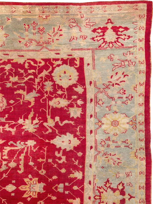 Antique Turkish Oushak Carpet, No.25853 - Gss