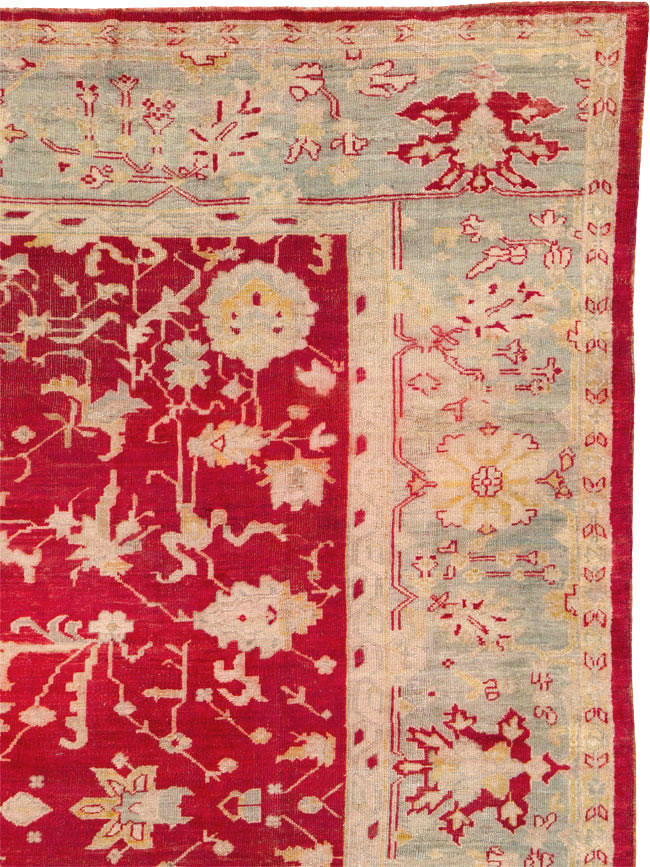 Antique Turkish Oushak Carpet, No.25853 - Gss