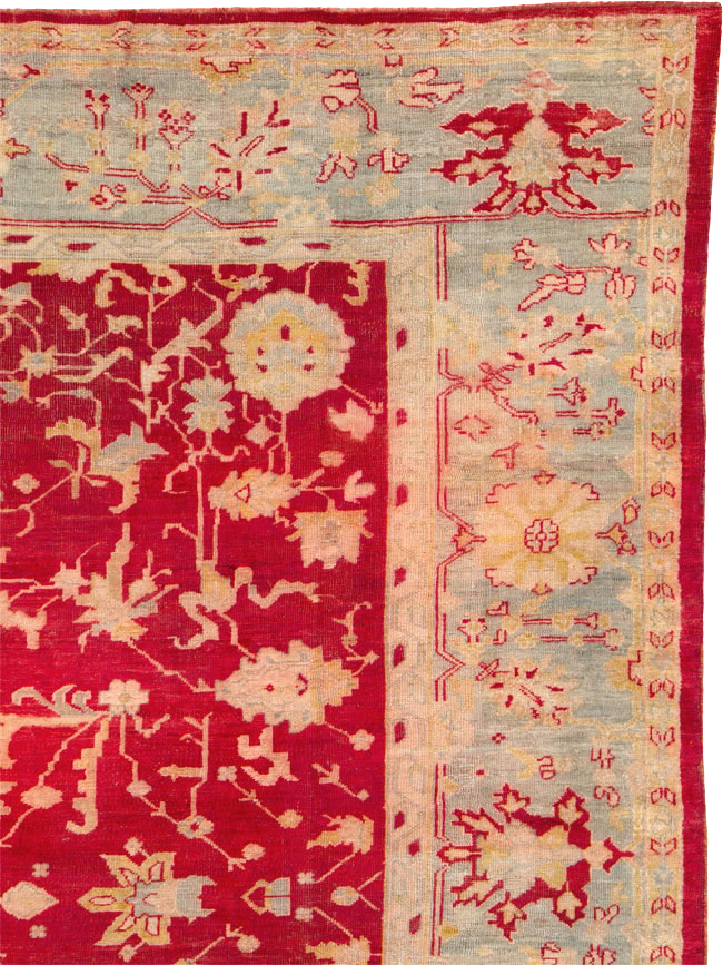 Antique Turkish Oushak Carpet, No.25853 - Gss