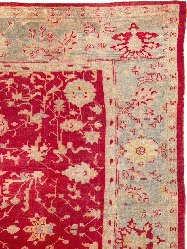 Antique Turkish Oushak Carpet, No.25853 - Gss