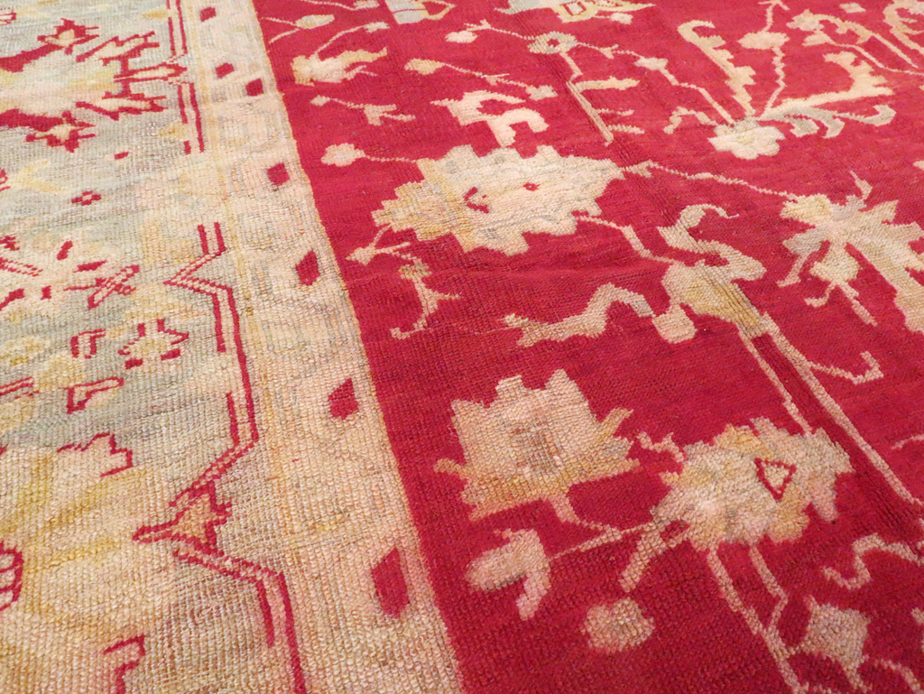 Antique Turkish Oushak Carpet, No.25853 - Gss