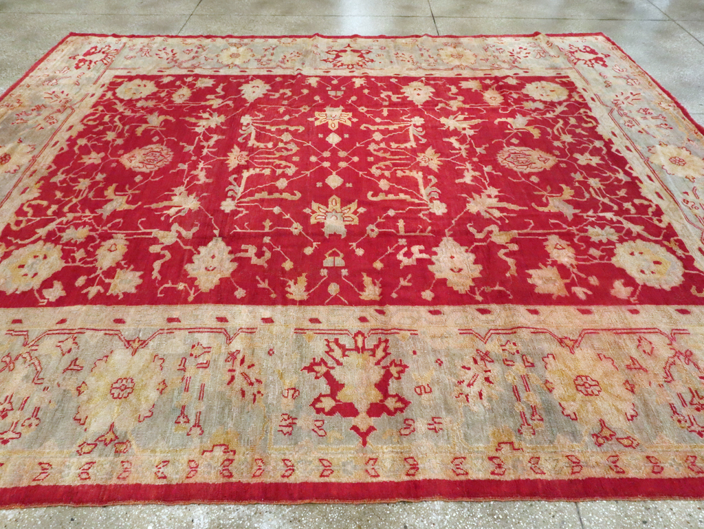 Antique Turkish Oushak Carpet, No.25853 - Gss