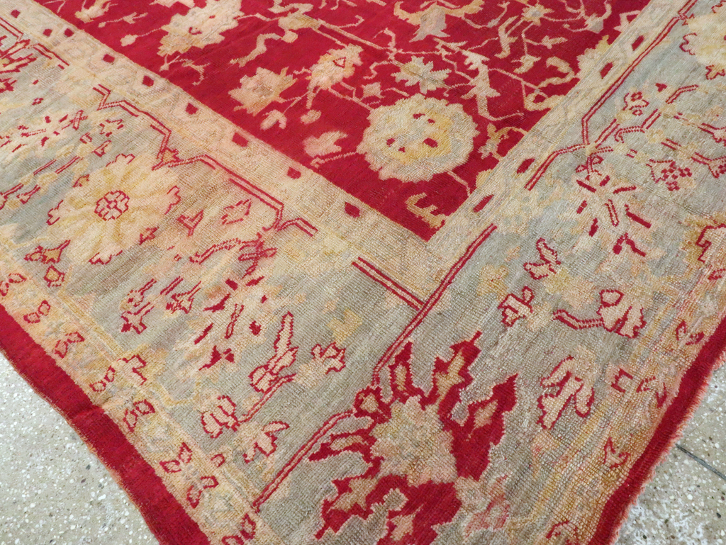 Antique Turkish Oushak Carpet, No.25853 - Gss