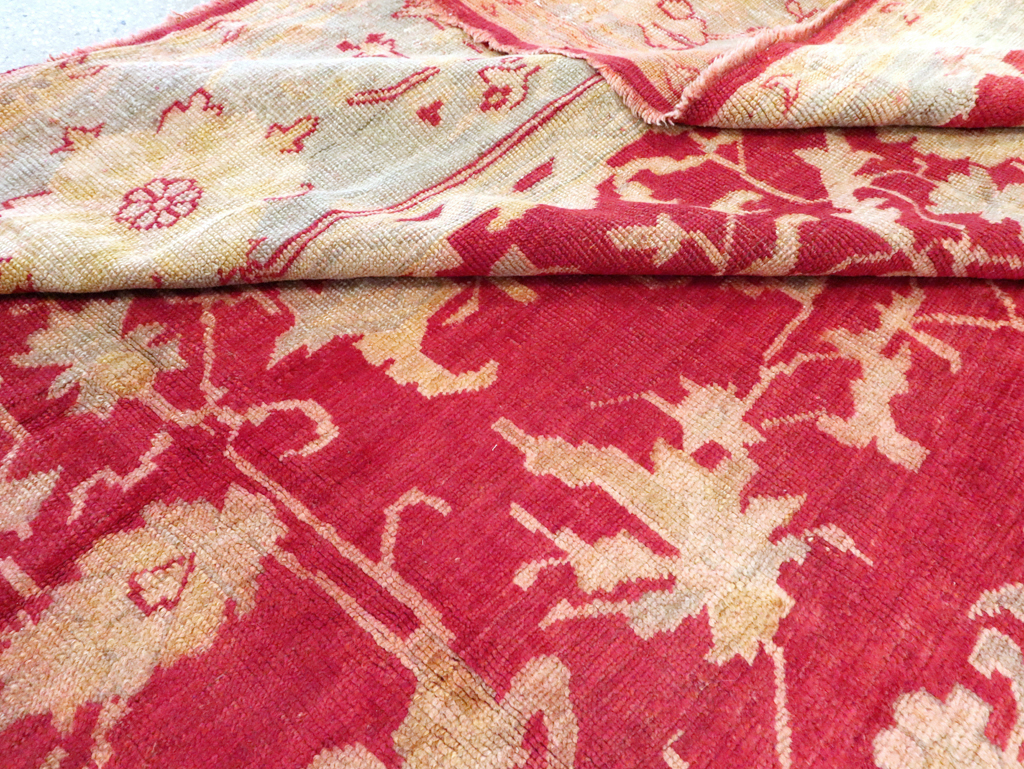 Antique Turkish Oushak Carpet, No.25853 - Gss