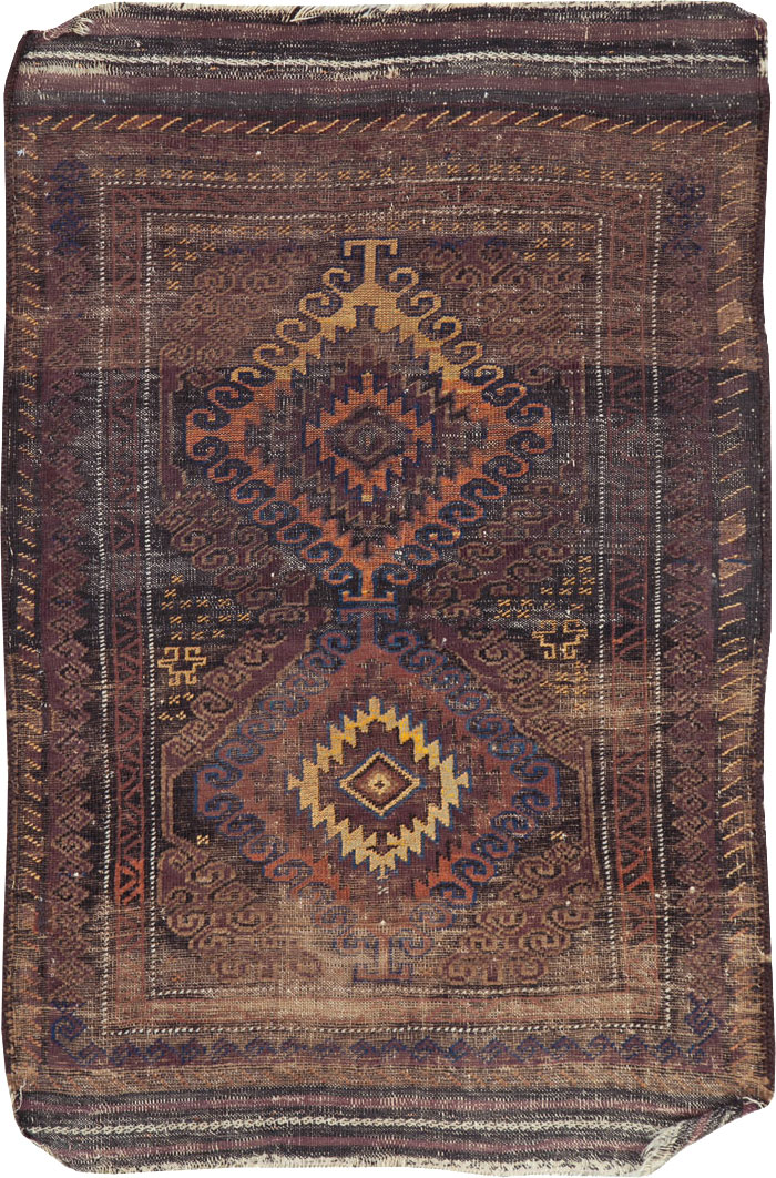 Vintage Afghan Baluch Rug, No.25860 - Gss