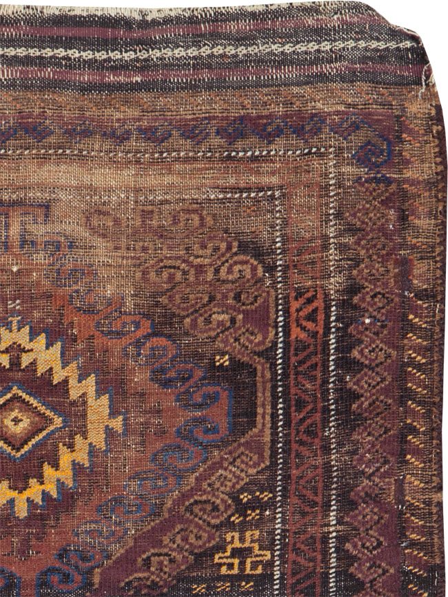 Vintage Afghan Baluch Rug, No.25860 - Gss