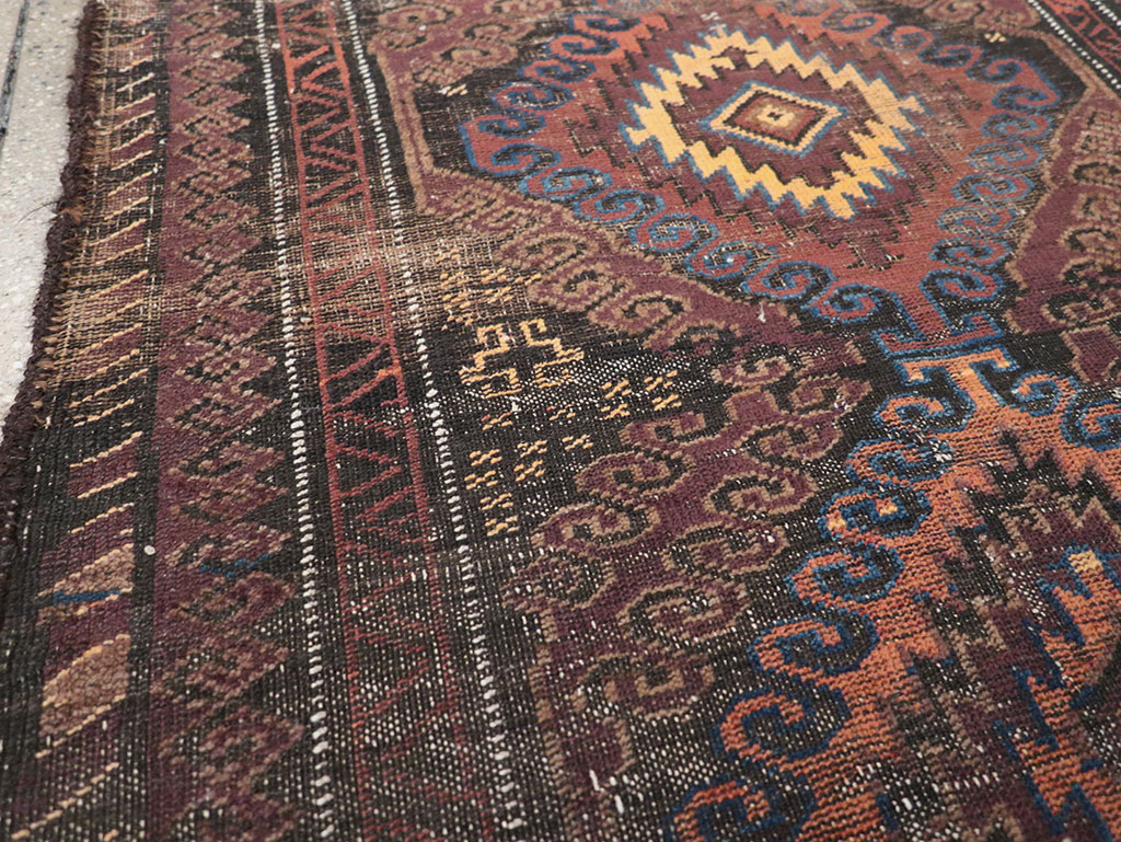Vintage Afghan Baluch Rug, No.25860 - Gss