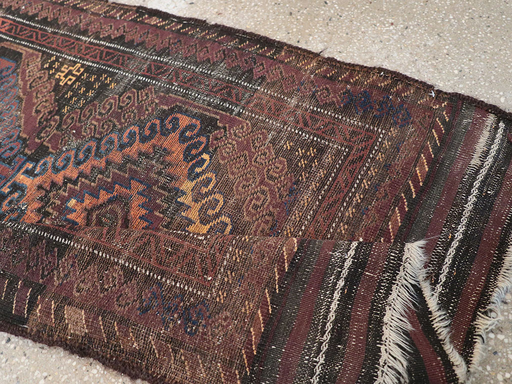 Vintage Afghan Baluch Rug, No.25860 - Gss