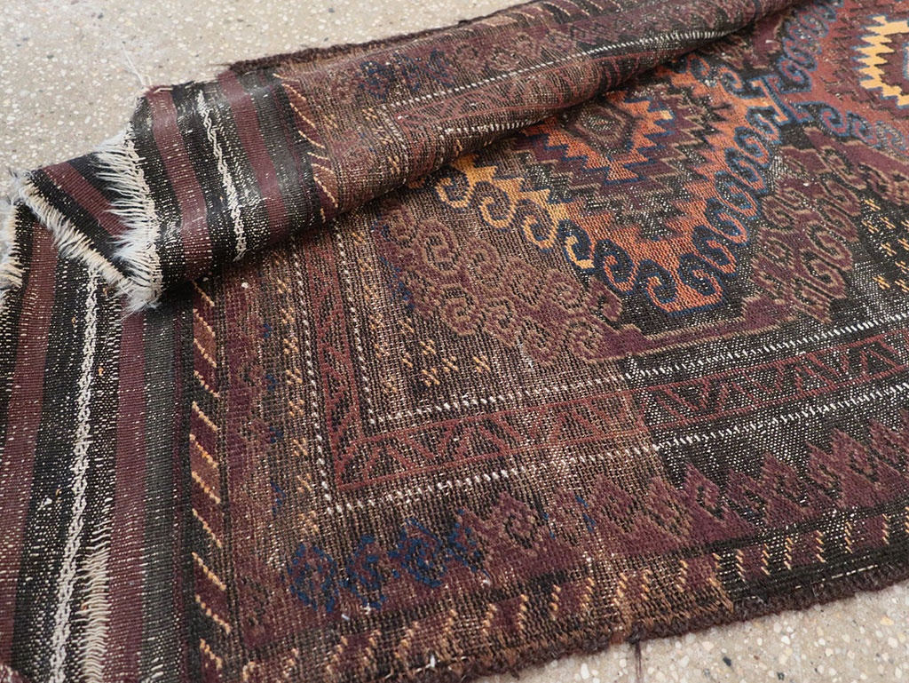 Vintage Afghan Baluch Rug, No.25860 - Gss