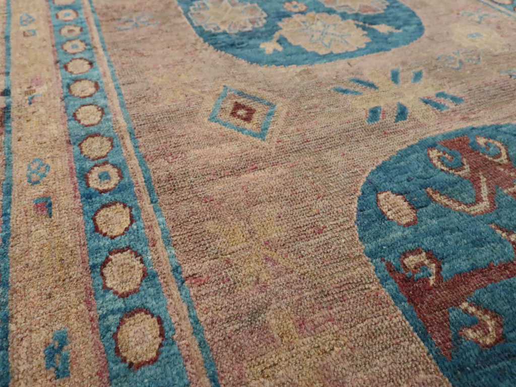 Antique East Turkestan Khotan Accent Rug, No.25862 - Gss