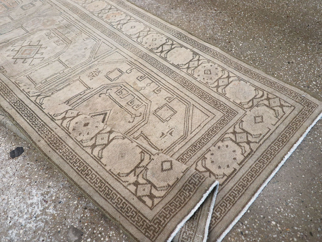 Antique Persian Tabriz Throw Rug, No.25869 - Gss