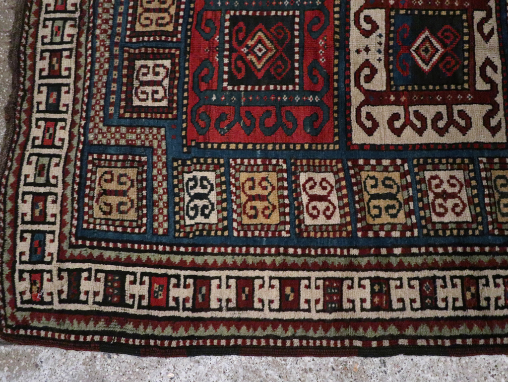 Antique Caucasian Kazak Rug, No.25877 - Gss
