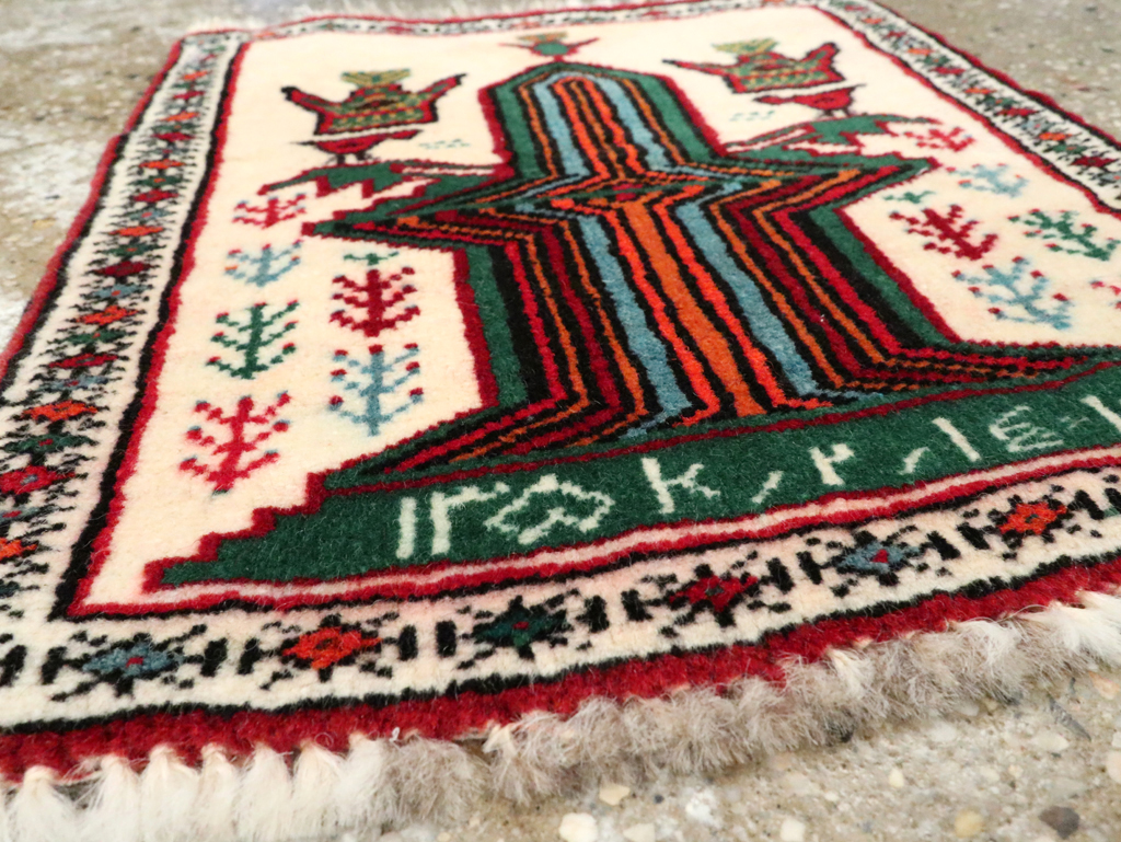 Vintage Persian Pictorial Baluch rug, No.25887 - Gss