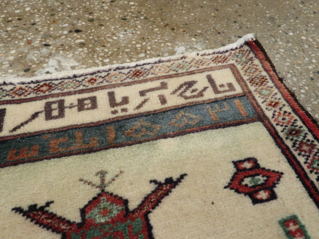 Vintage Persian Pictorial Baluch Rug, No.25888 - Gss