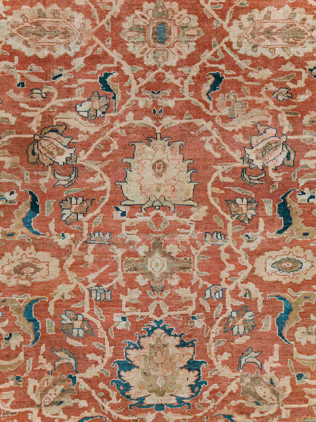 Antique Persian Mahal Large Carpet, No.25893 - Gss