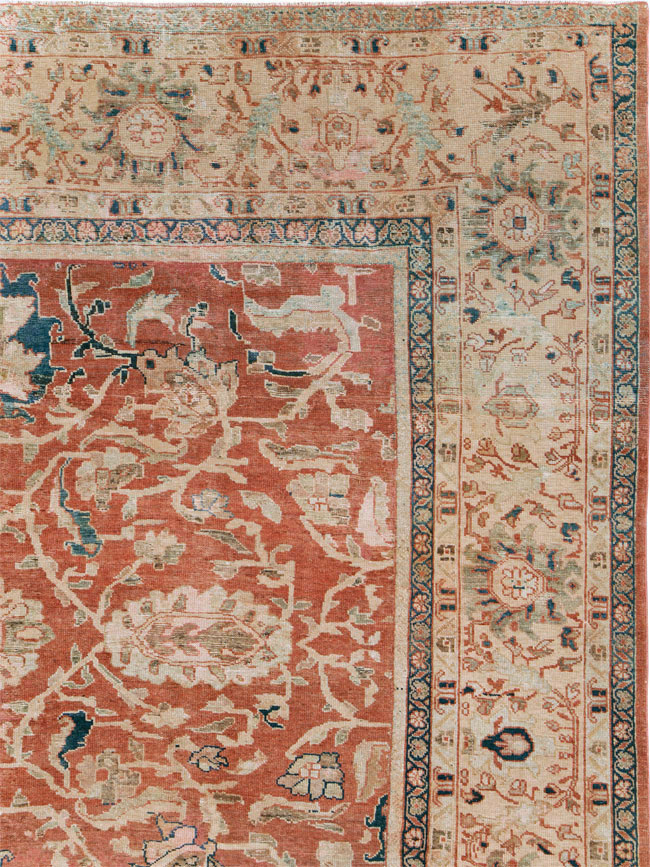 Antique Persian Mahal Large Carpet, No.25893 - Gss