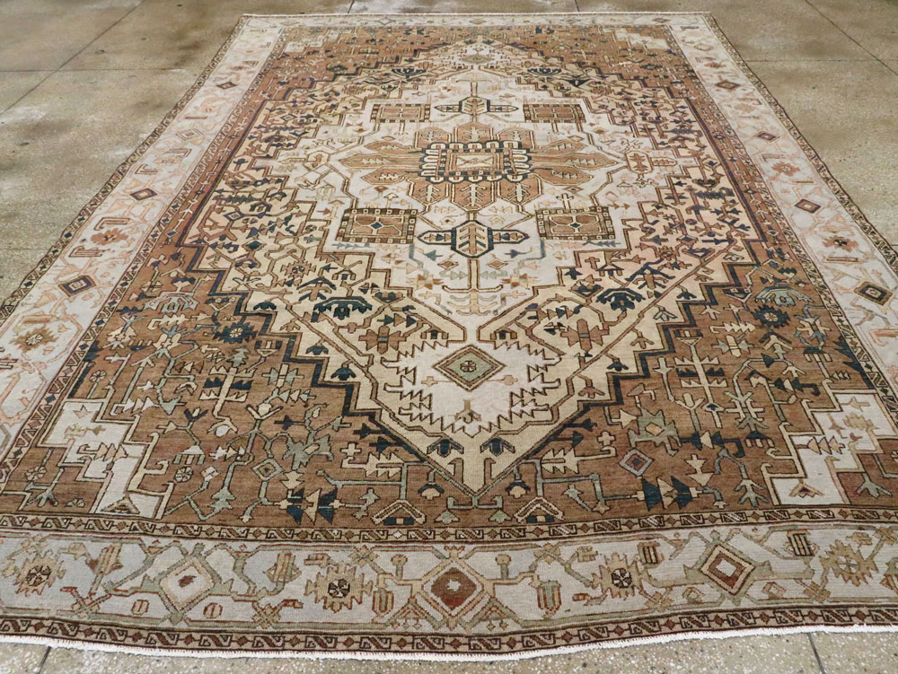 Antique Persian Heriz Carpet, No.25894 - Gss