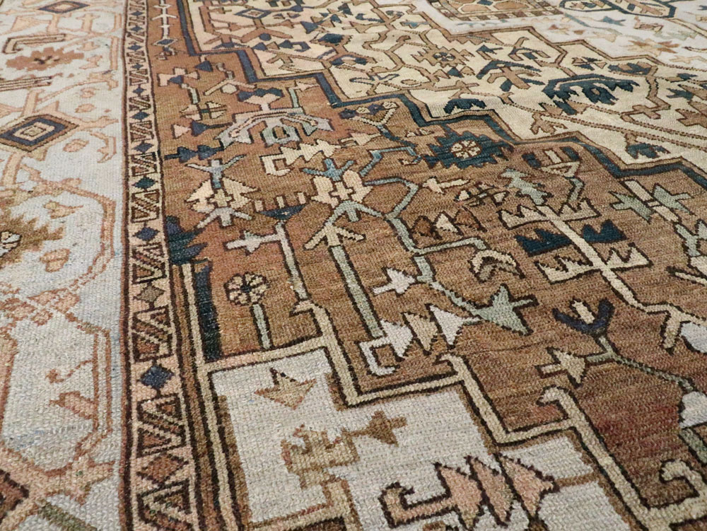 Antique Persian Heriz Carpet, No.25894 - Gss