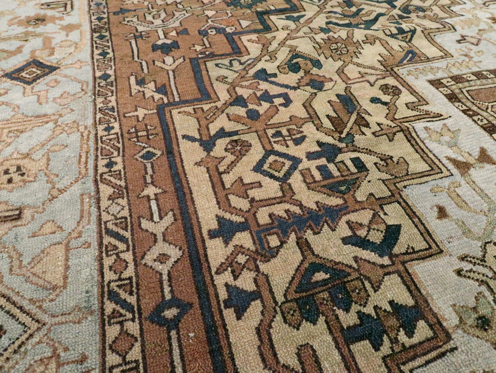 Antique Persian Heriz Carpet, No.25894 - Gss