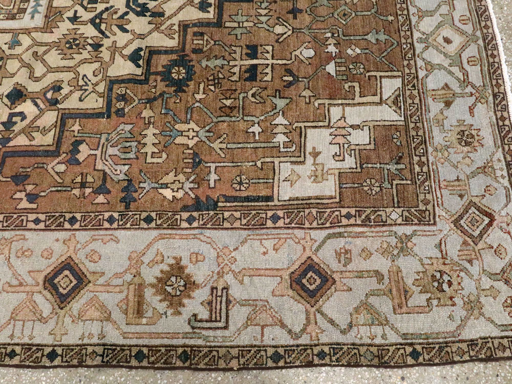 Antique Persian Heriz Carpet, No.25894 - Gss