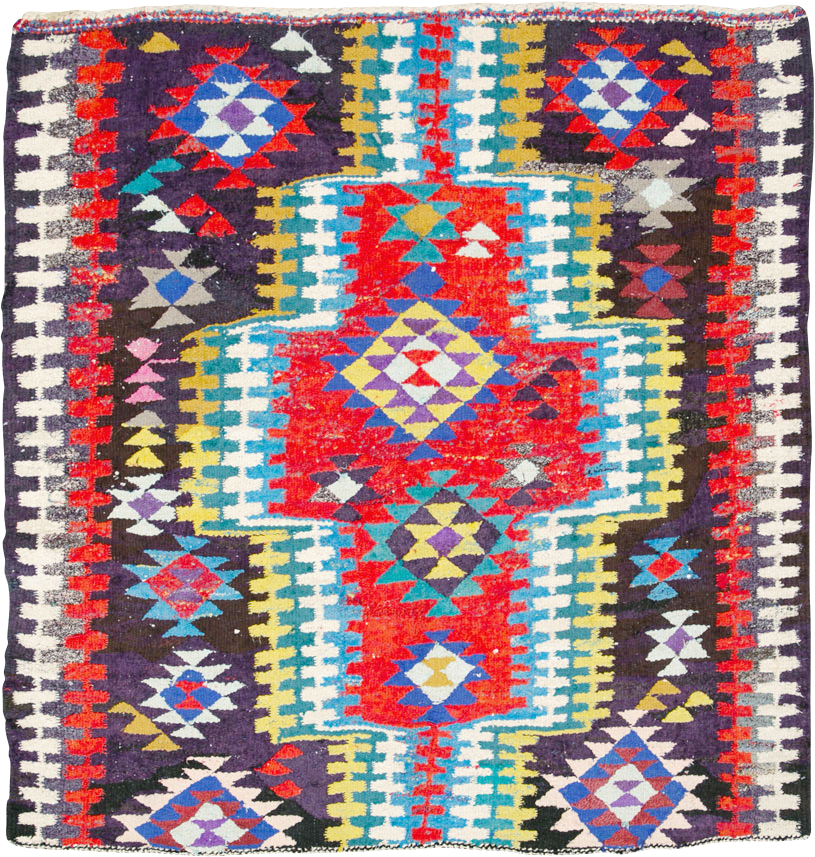 Vintage Persian Flatweave Kilim, No.25906 - Gss
