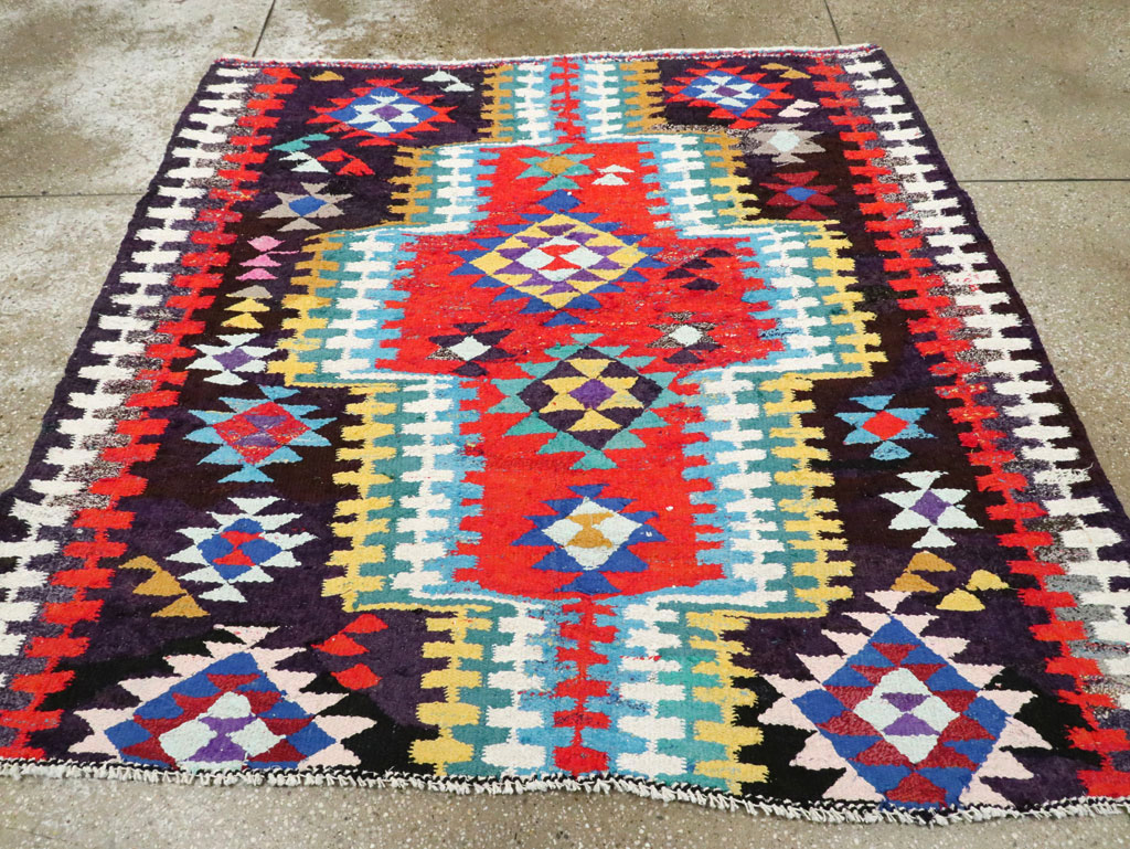 Vintage Persian Flatweave Kilim, No.25906 - Gss