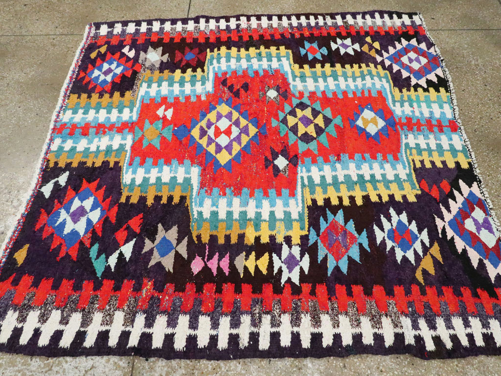 Vintage Persian Flatweave Kilim, No.25906 - Gss