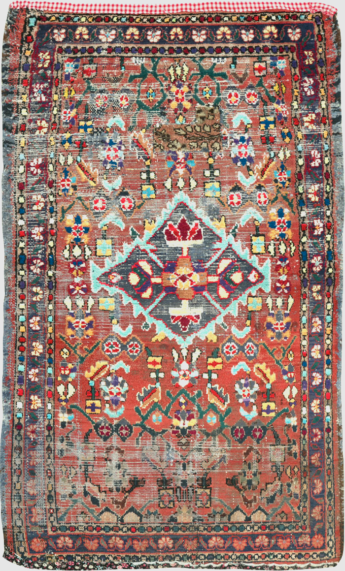 Vintage Persian Hamadan Rug, No.25913 - Gss