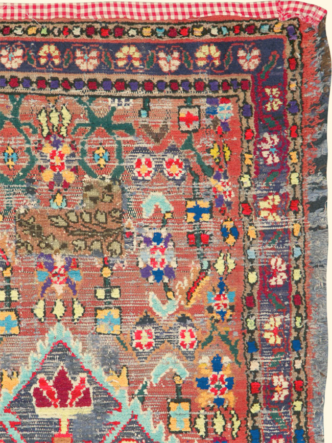 Vintage Persian Hamadan Rug, No.25913 - Gss