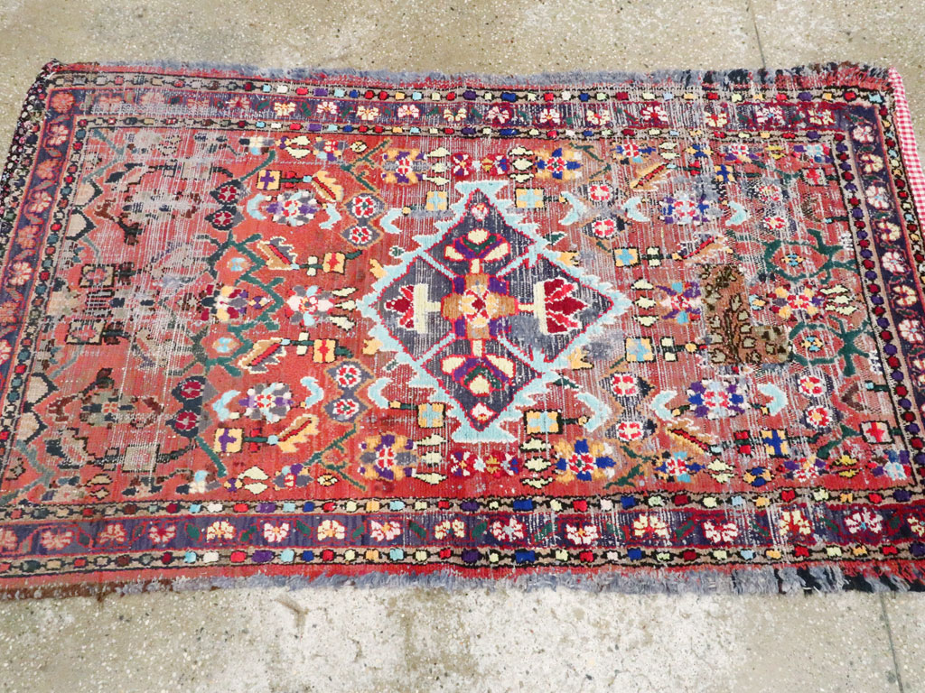 Vintage Persian Hamadan Rug, No.25913 - Gss