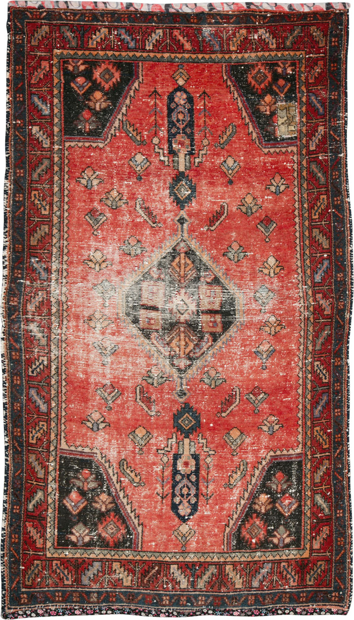 Vintage Persian Hamadan Rug, No.25916 - Gss