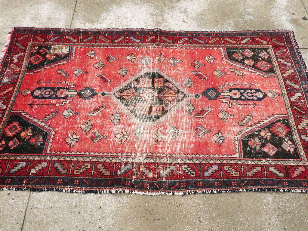 Vintage Persian Hamadan Rug, No.25916 - Gss