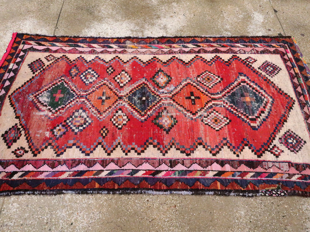 Vintage Persian Hamadan Rug, No.25918 - Gss