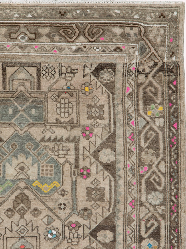 Vintage Persian Hamadan Rug, No.25935 - Gss