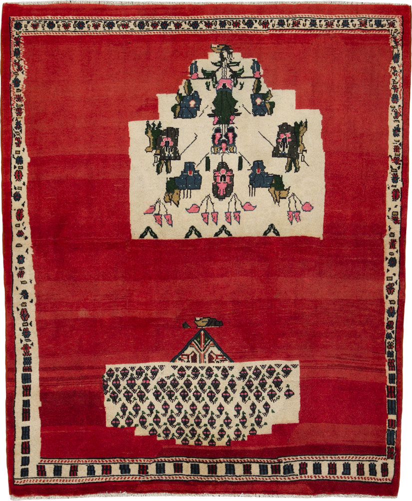 Vintage Persian Mahal Rug, No.25938 - Gss