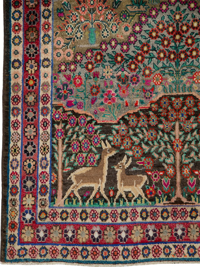 Vintage Persian Hamadan Rug, No.25942 - Gss