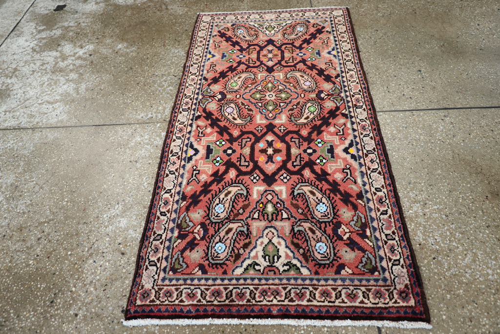 Vintage Persian Hamadan Rug, No.25953 - Gss