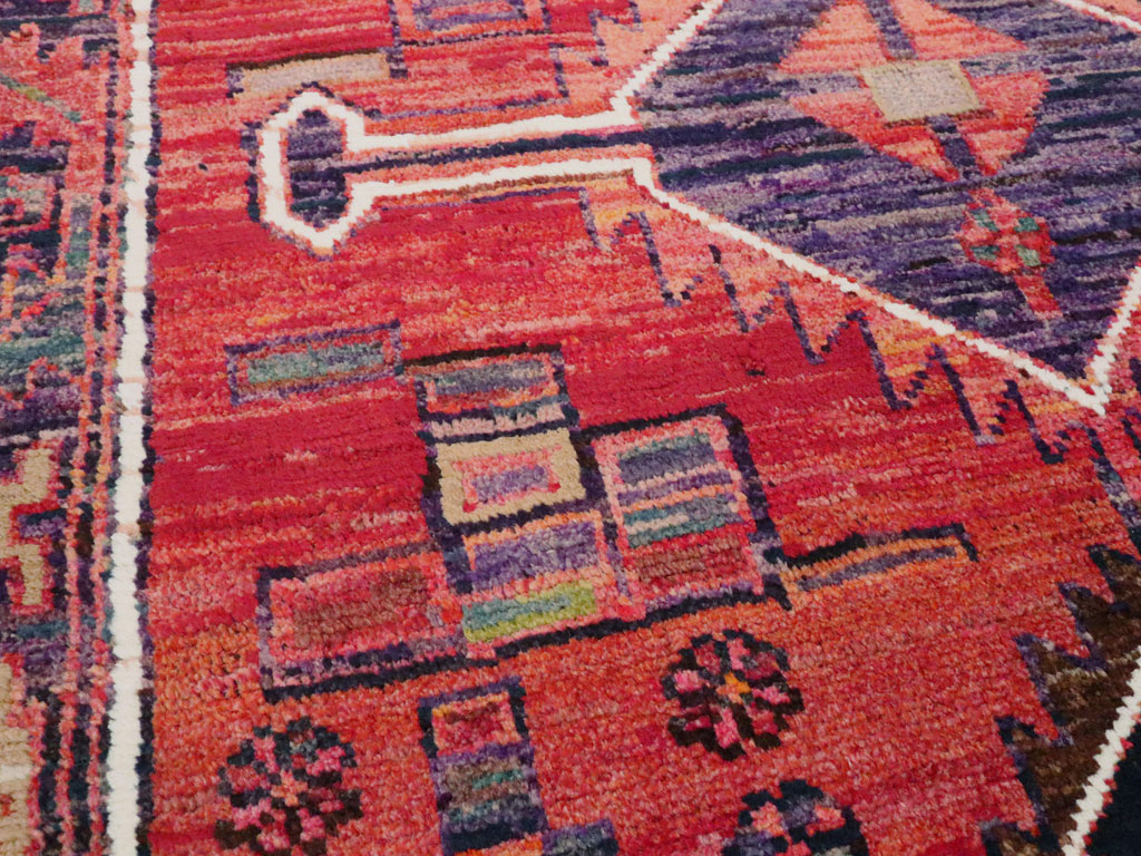 Vintage Persian Kurd Throw Rug, No.25956 - Gss