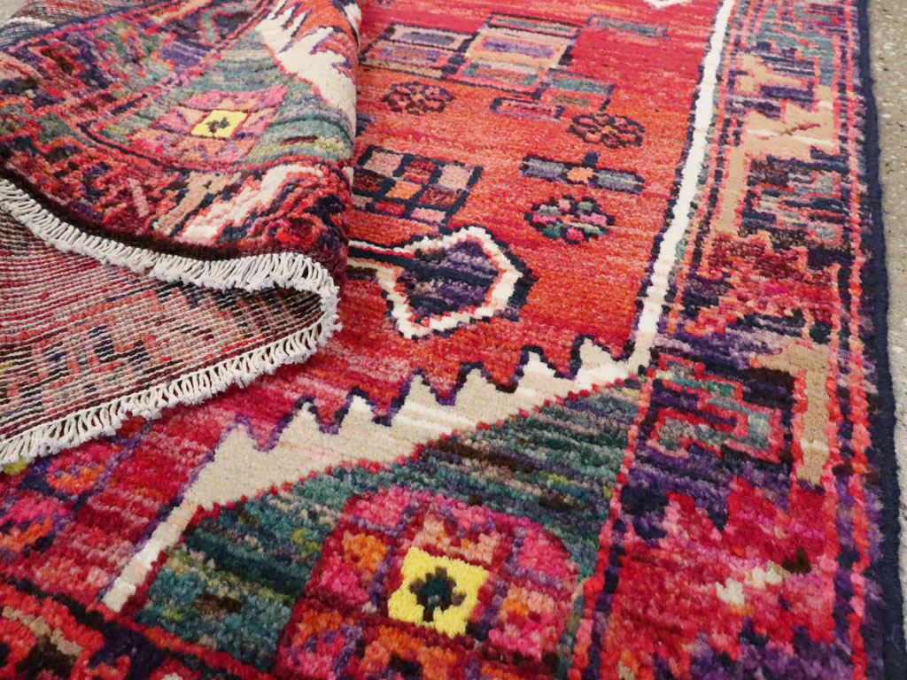 Vintage Persian Kurd Throw Rug, No.25956 - Gss