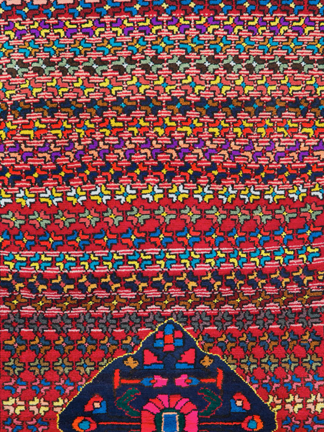 Vintage Persian Hamadan Runner, No.25959 - Gss