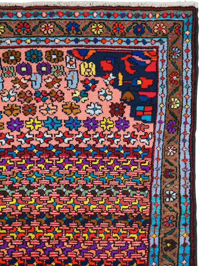 Vintage Persian Hamadan Runner, No.25959 - Gss