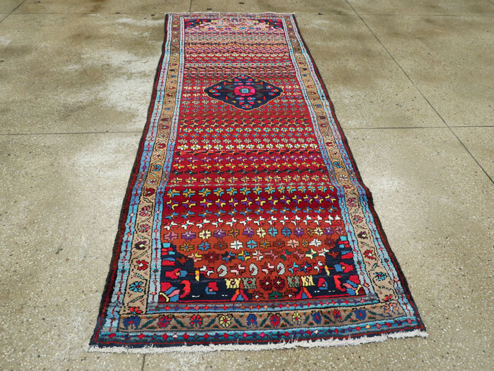 Vintage Persian Hamadan Runner, No.25959 - Gss