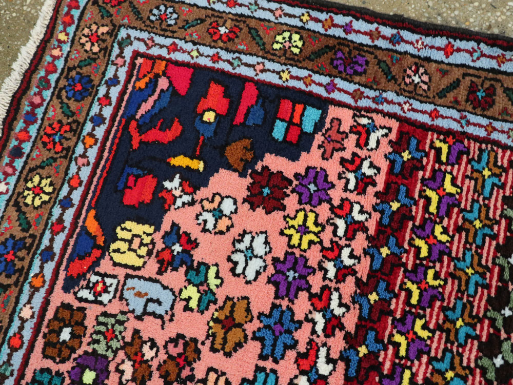 Vintage Persian Hamadan Runner, No.25959 - Gss
