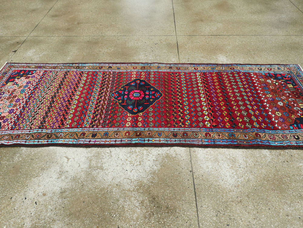 Vintage Persian Hamadan Runner, No.25959 - Gss
