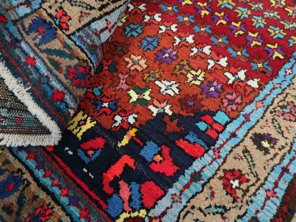 Vintage Persian Hamadan Runner, No.25959 - Gss