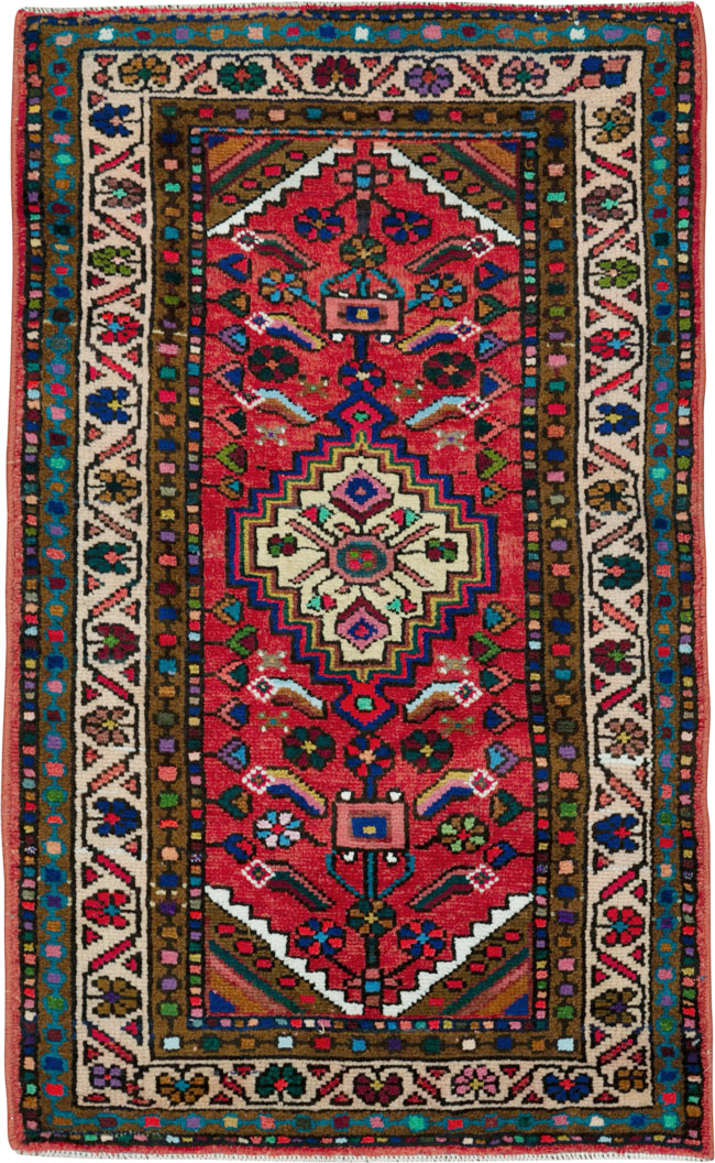 Vintage Persian Hamadan Rug, No.25962 - Gss