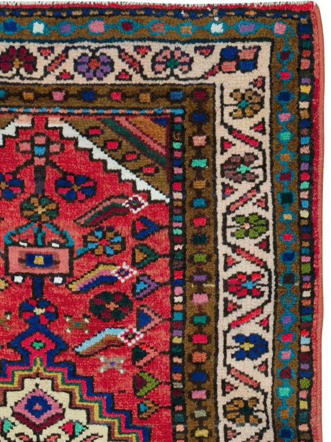 Vintage Persian Hamadan Rug, No.25962 - Gss