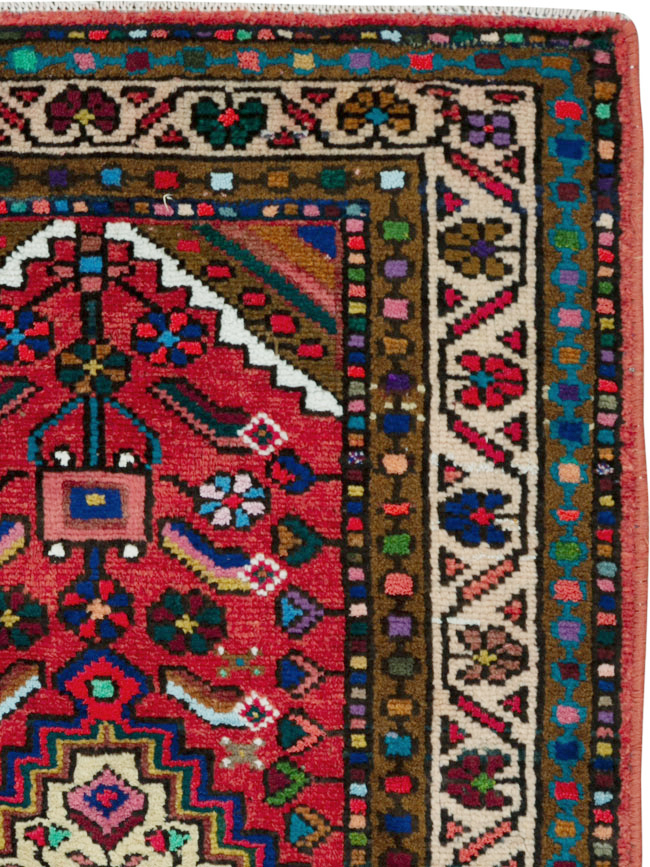 Vintage Persian Hamadan Rug, No.25962 - Gss