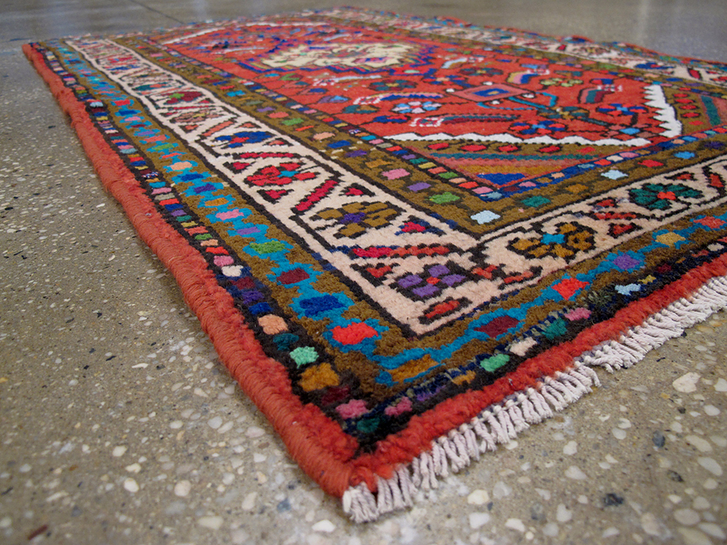 Vintage Persian Hamadan Rug, No.25962 - Gss